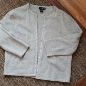 Grey cardigan sweater